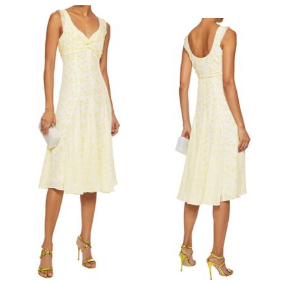 COPY - CINQ À SEPT Floral Print Silk Jamie Dress